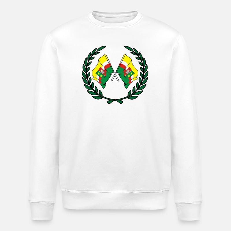 Drapeaux Couronne de laurier Lubusz - Sweat bio ROLLER Stanley/Stella Unisexe - blanc