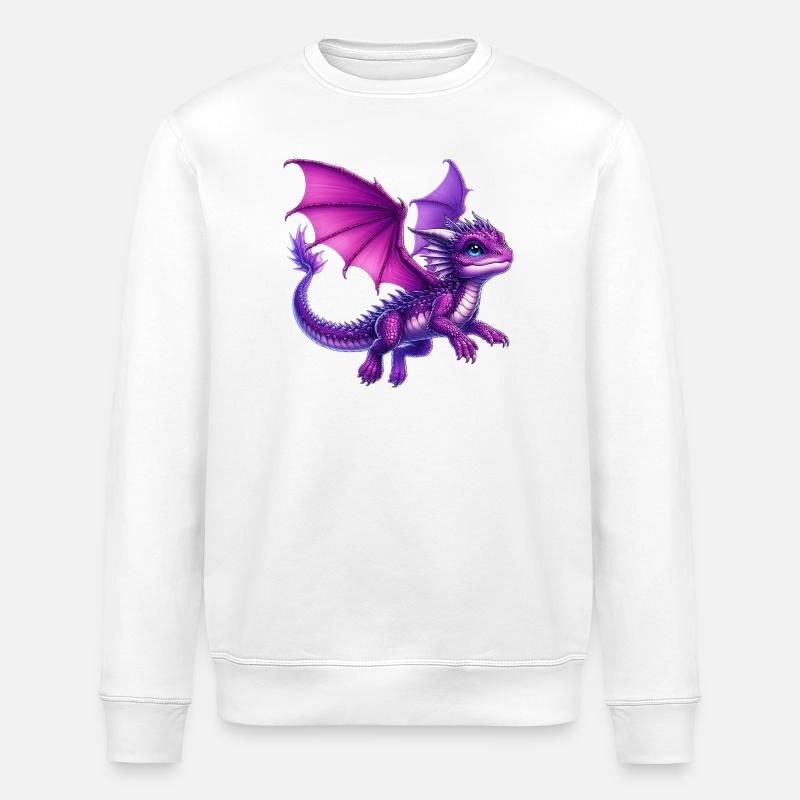 Drache - Stanley/Stella Unisex Bio-Sweatshirt ROLLER - Weiß