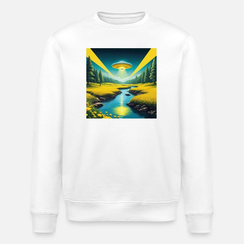 Ufo - Stanley/Stella Unisex Bio-Sweatshirt ROLLER - Weiß