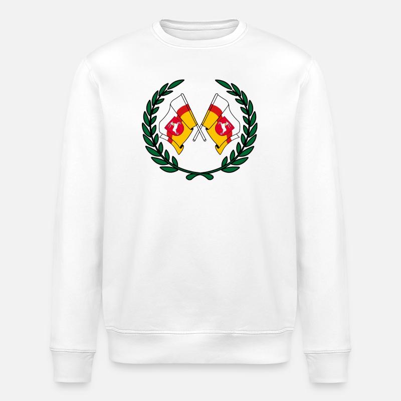 Drapeaux Lubin couronne de laurier - Sweat bio ROLLER Stanley/Stella Unisexe - blanc