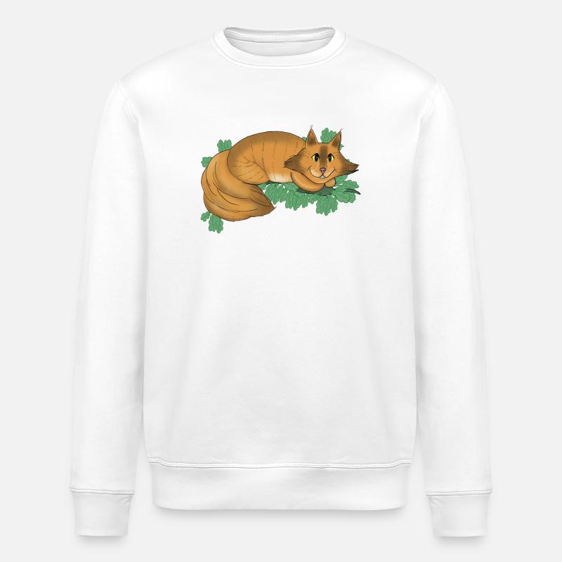 Grinsekatze - Stanley/Stella Unisex Bio-Sweatshirt ROLLER - Weiß