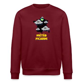 Wetter in der Picardie - Stanley/Stella Unisex Bio-Sweatshirt ROLLER - Weiß - Vorne - Nik (191cm)