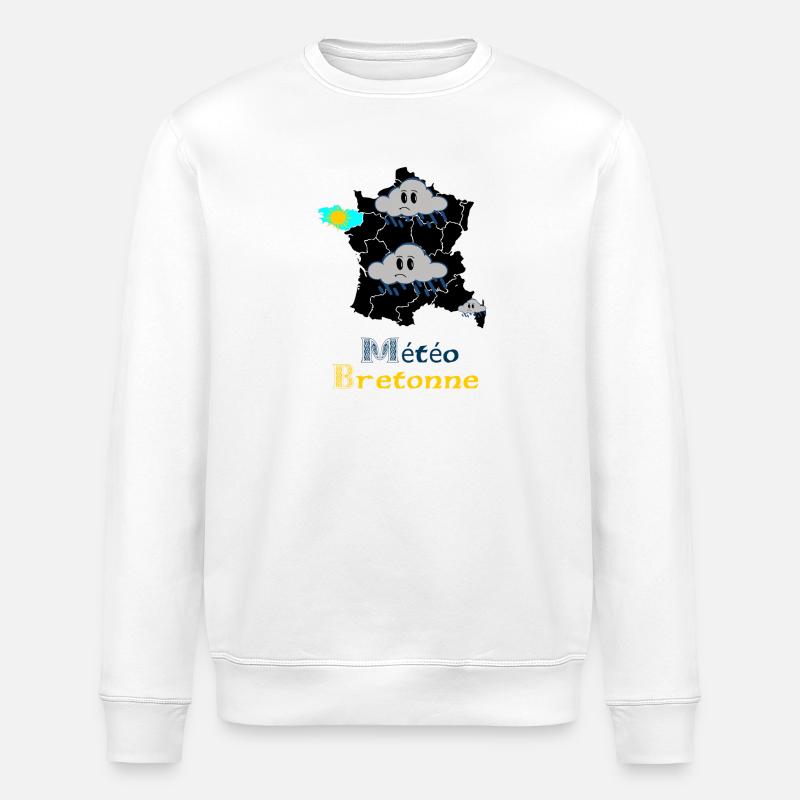 Bretonisches Wetter - Stanley/Stella Unisex Bio-Sweatshirt ROLLER - Weiß