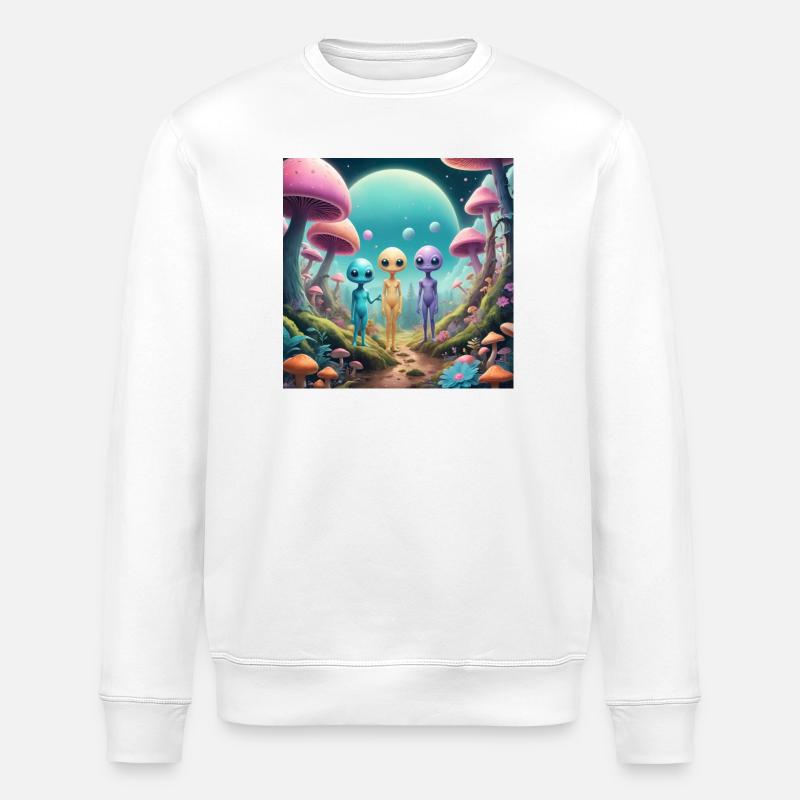 Étrangers - Sweat bio ROLLER Stanley/Stella Unisexe - blanc