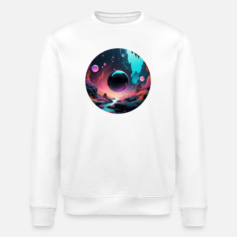 Black Sphere - Stanley/Stella Unisex Bio-Sweatshirt ROLLER - Weiß