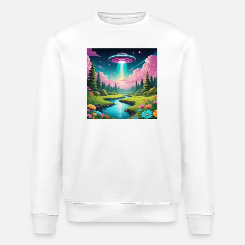 UFO - Stanley/Stella Unisex Bio-Sweatshirt ROLLER - Weiß