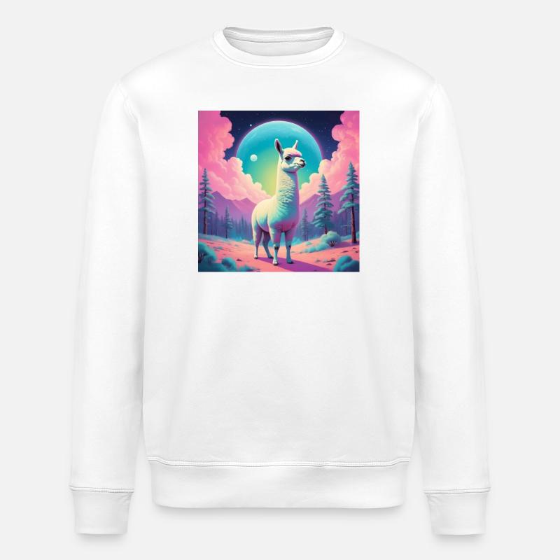 Lama dramatique - Sweat bio ROLLER Stanley/Stella Unisexe - blanc