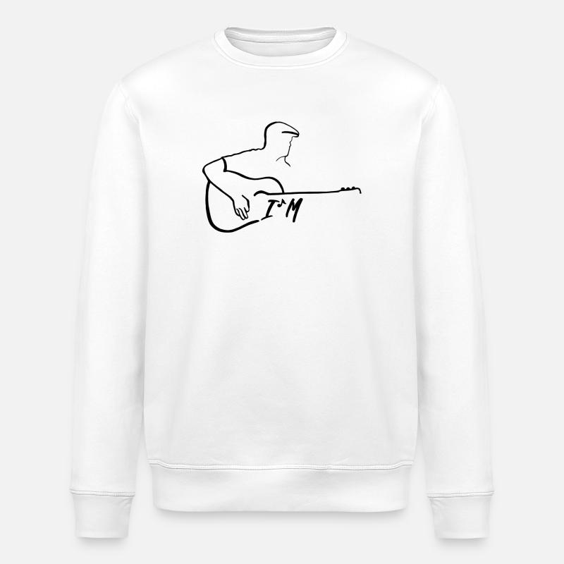 I´M guitar collection - Stanley/Stella Unisex Bio-Sweatshirt ROLLER - Weiß