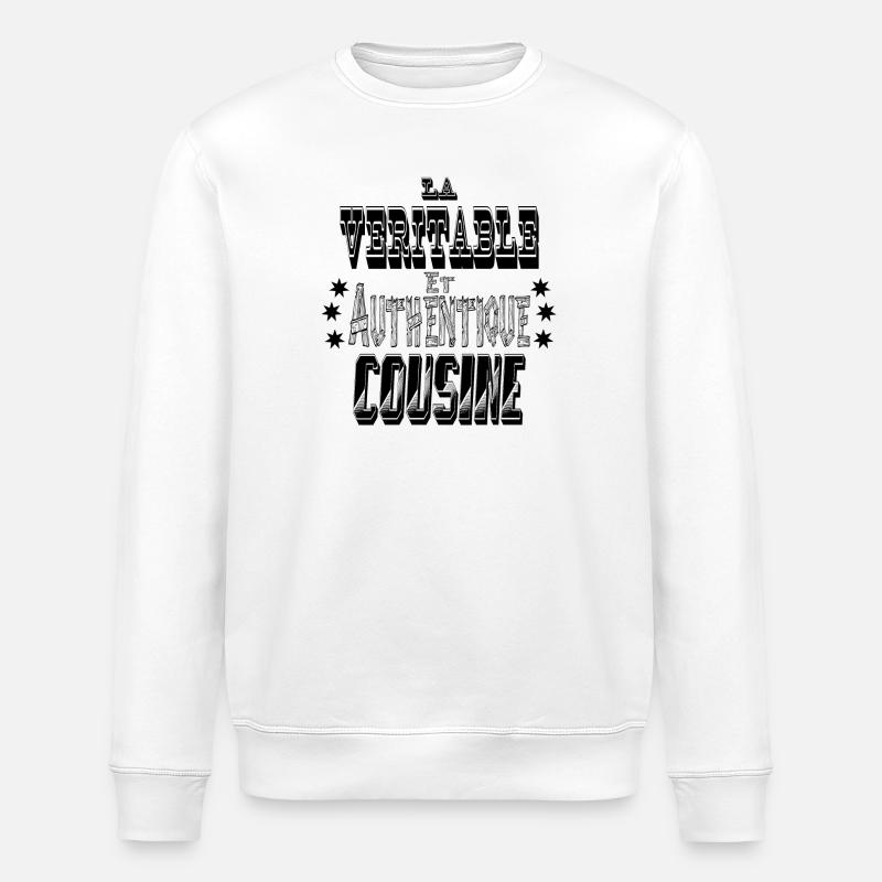 La Véritable et Authentique Cousine - Sweat bio ROLLER Stanley/Stella Unisexe - blanc