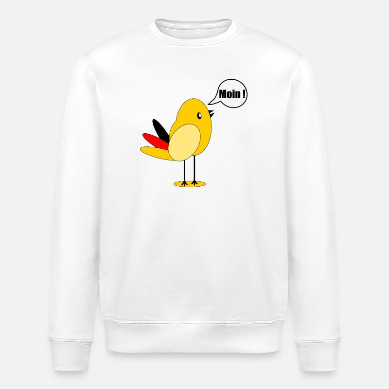Drapeau de l’Allemagne oiseau Moin - Sweat bio ROLLER Stanley/Stella Unisexe - blanc