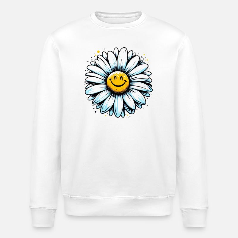 Gänseblümchen - Stanley/Stella Unisex Bio-Sweatshirt ROLLER - Weiß