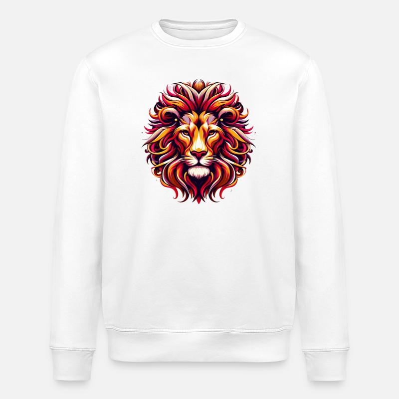 Löwe - Stanley/Stella Unisex Bio-Sweatshirt ROLLER - Weiß