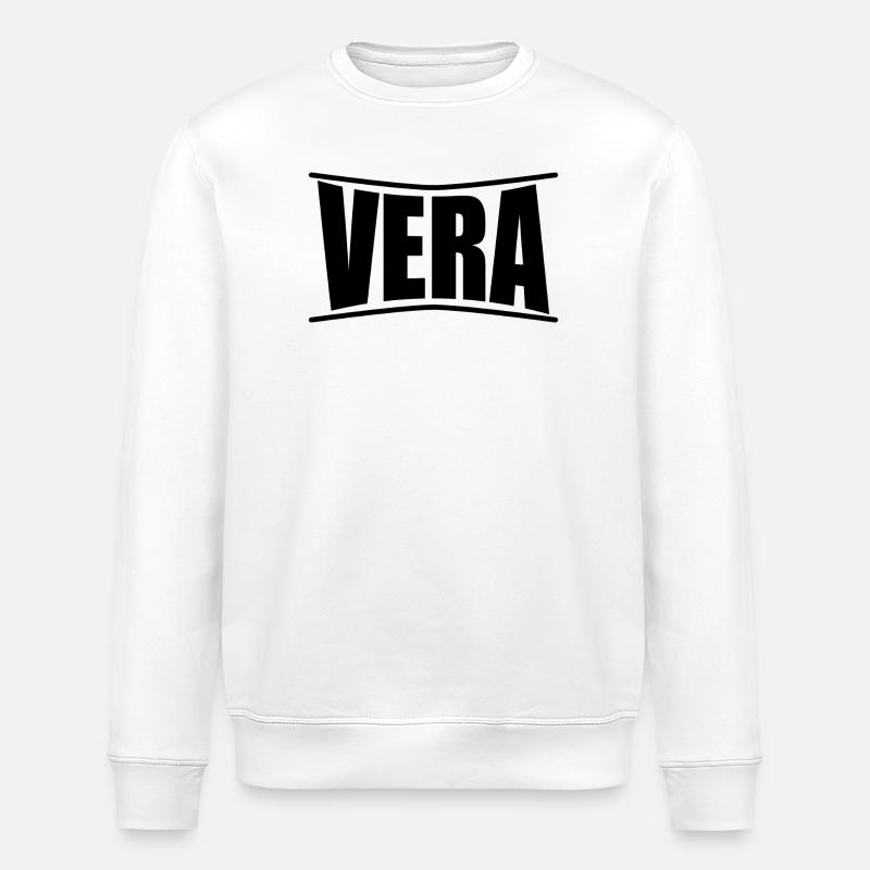 Echte T-Shirt T-Shirt Geschenkidee - Stanley/Stella Unisex Bio-Sweatshirt ROLLER - Weiß