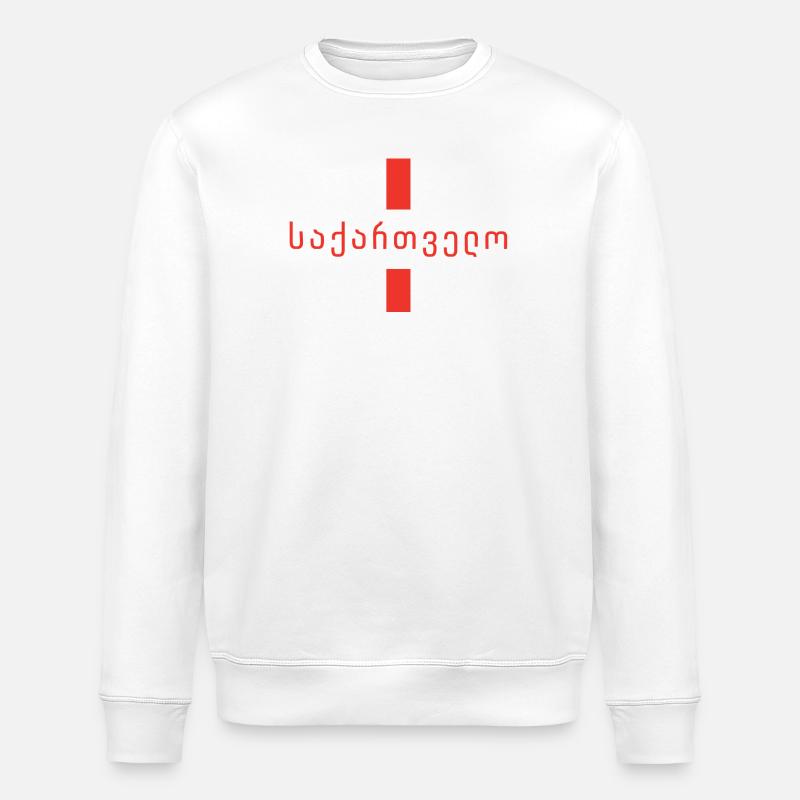 საქართველო, Georgien - Stanley/Stella Unisex Bio-Sweatshirt ROLLER - Weiß