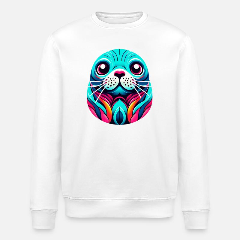 Phoque - Sweat bio ROLLER Stanley/Stella Unisexe - blanc