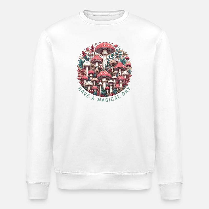 Champignon - Sweat bio ROLLER Stanley/Stella Unisexe - blanc