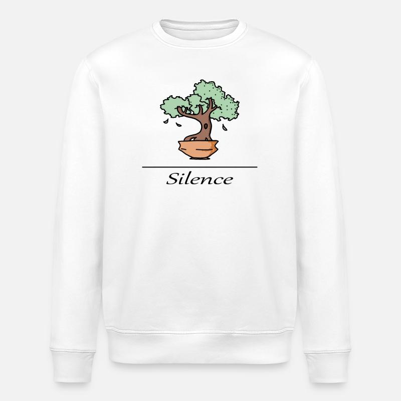 Arbre zen - silence - Sweat bio ROLLER Stanley/Stella Unisexe - blanc