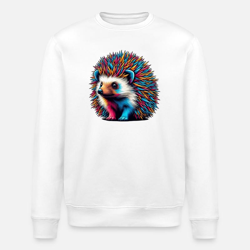 Igel - Stanley/Stella Unisex Bio-Sweatshirt ROLLER - Weiß