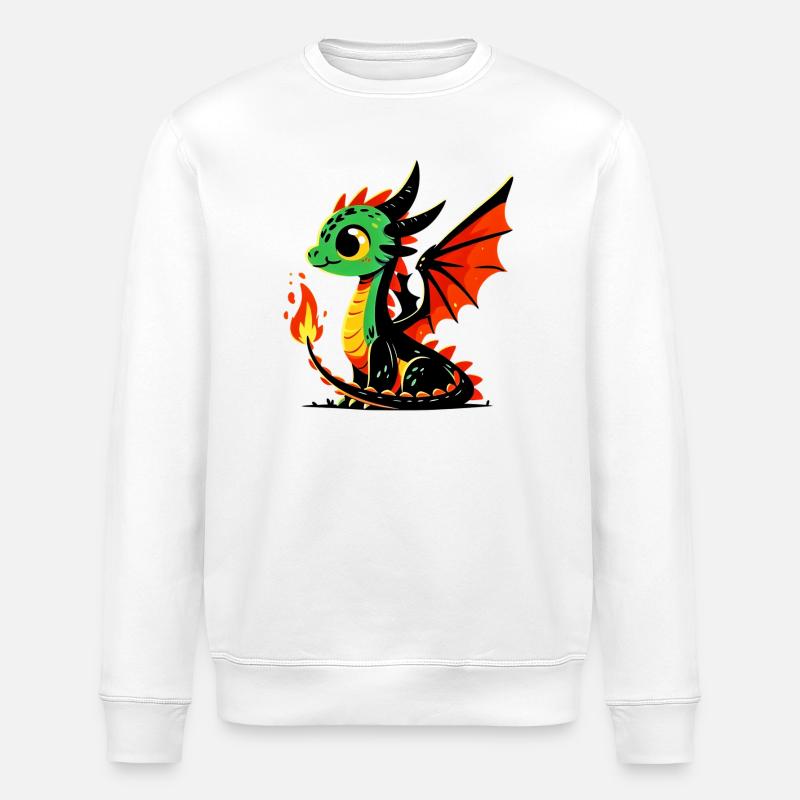 Dragon - Sweat bio ROLLER Stanley/Stella Unisexe - blanc
