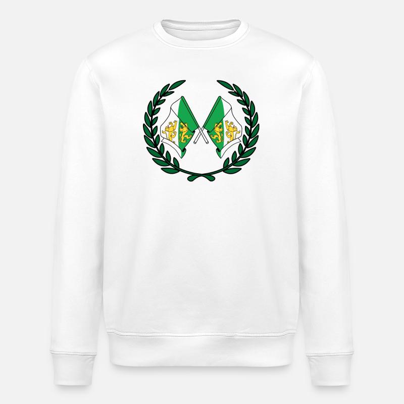 Fahnen Grafschaft Thurgau Schweiz Lorbeerkranz - Stanley/Stella Unisex Bio-Sweatshirt ROLLER - Weiß