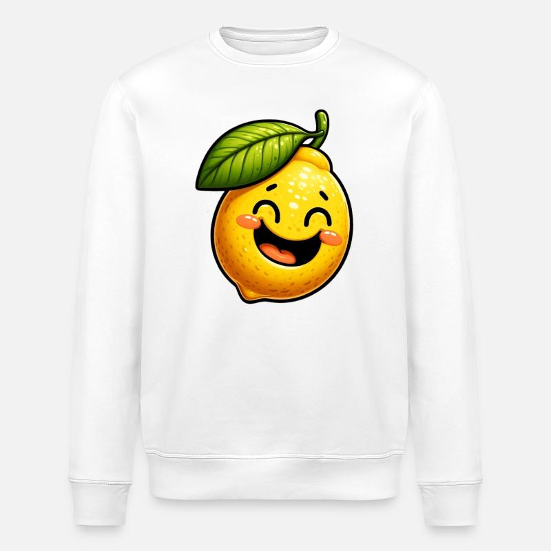 Lemon Lemons - Stanley/Stella ROLLER Unisex Organic Sweatshirt - white