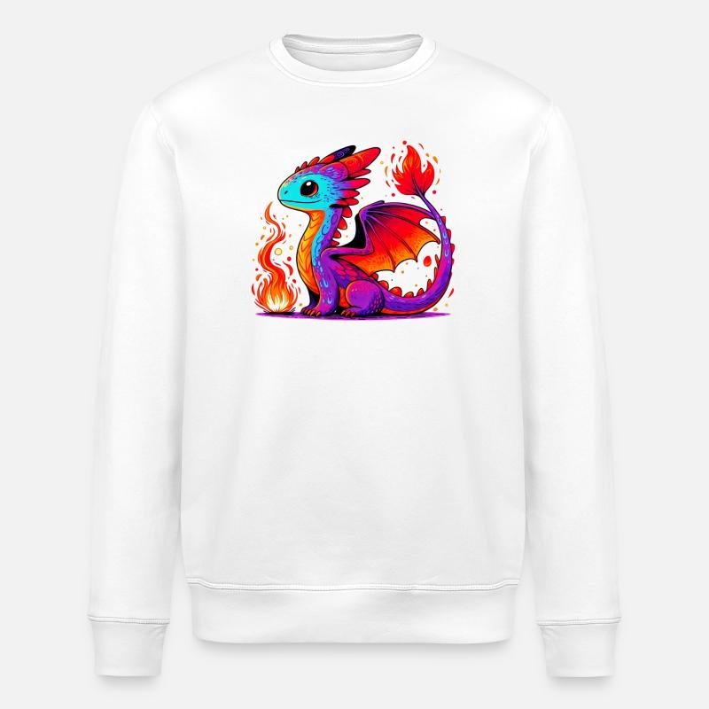 Dragon - Sweat bio ROLLER Stanley/Stella Unisexe - blanc
