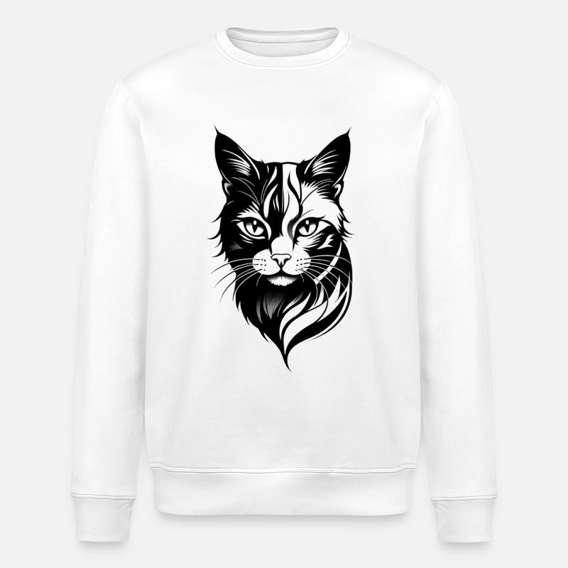 Kitten - Stanley/Stella ROLLER Unisex Organic Sweatshirt - white