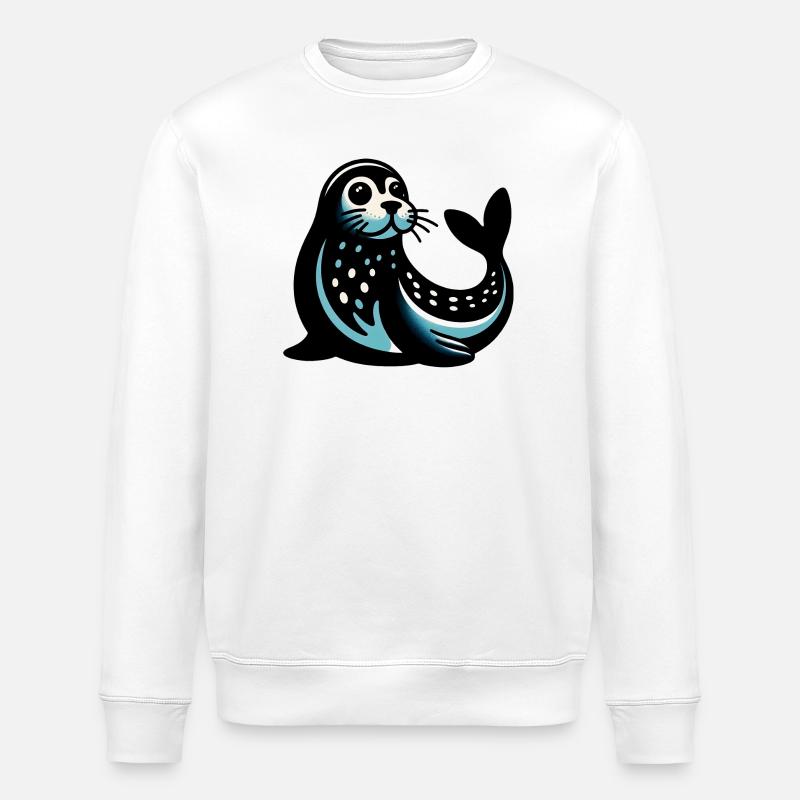 Phoque - Sweat bio ROLLER Stanley/Stella Unisexe - blanc