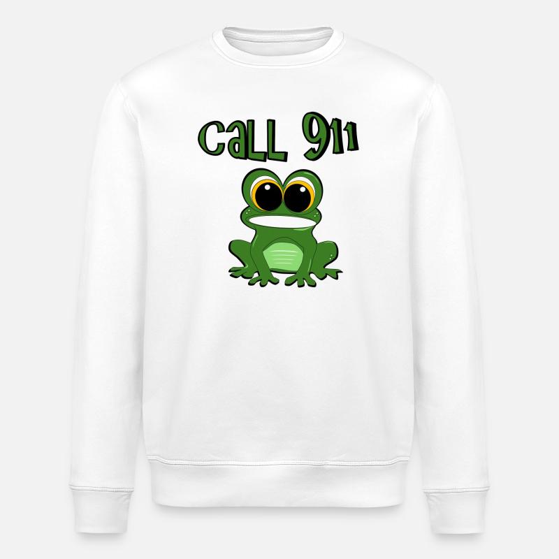 Frog Grenouille - Sweat bio ROLLER Stanley/Stella Unisexe - blanc