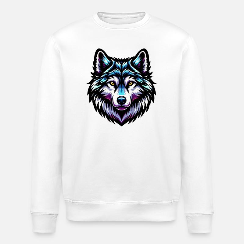 Wolf - Stanley/Stella Unisex Bio-Sweatshirt ROLLER - Weiß