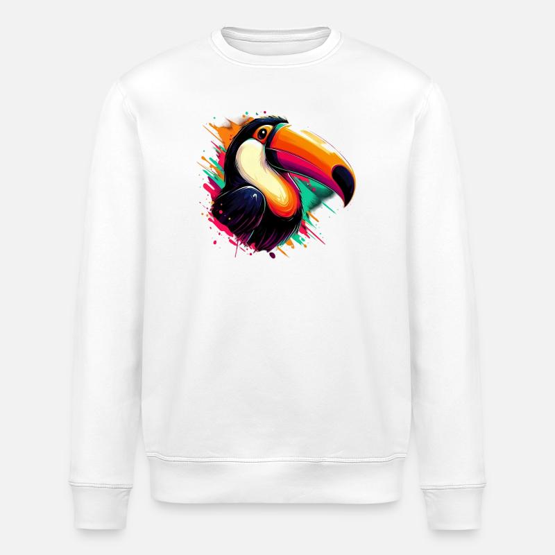 Tukan - Stanley/Stella Unisex Bio-Sweatshirt ROLLER - Weiß