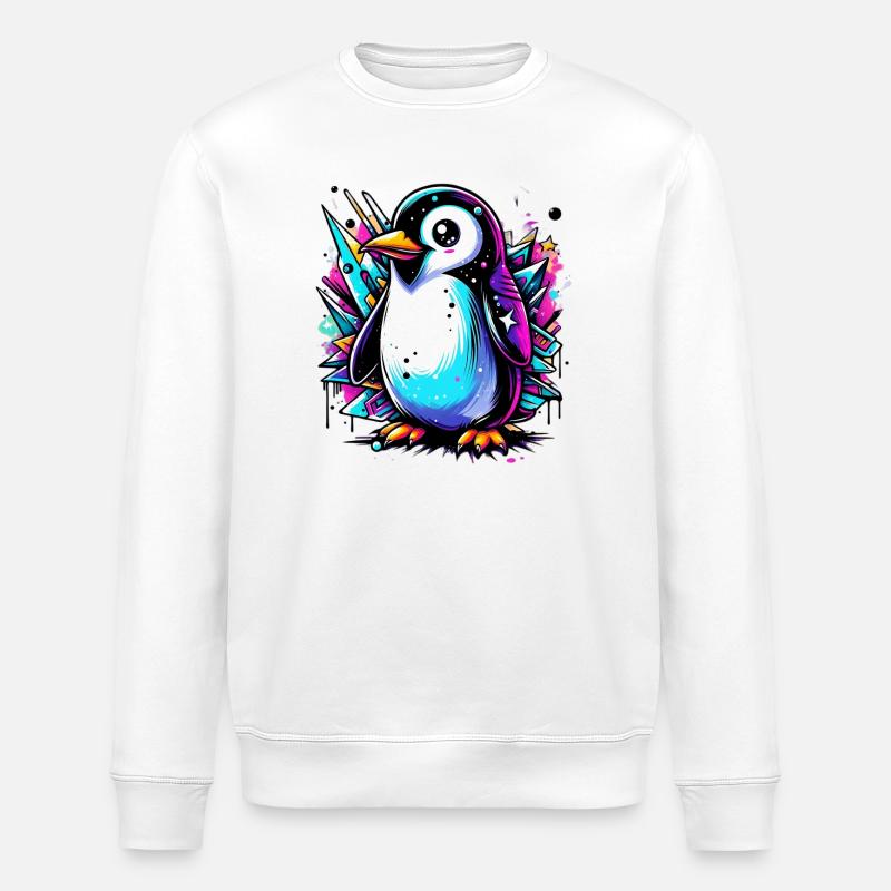 Penguin - Stanley/Stella ROLLER Unisex Organic Sweatshirt - white