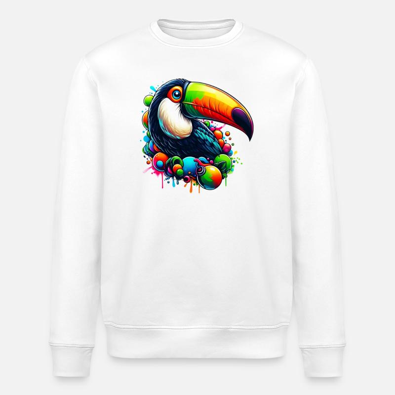 Toucan - Sweat bio ROLLER Stanley/Stella Unisexe - blanc