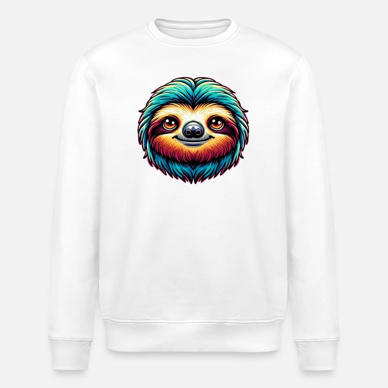 Faultier - Stanley/Stella Unisex Bio-Sweatshirt ROLLER - Weiß