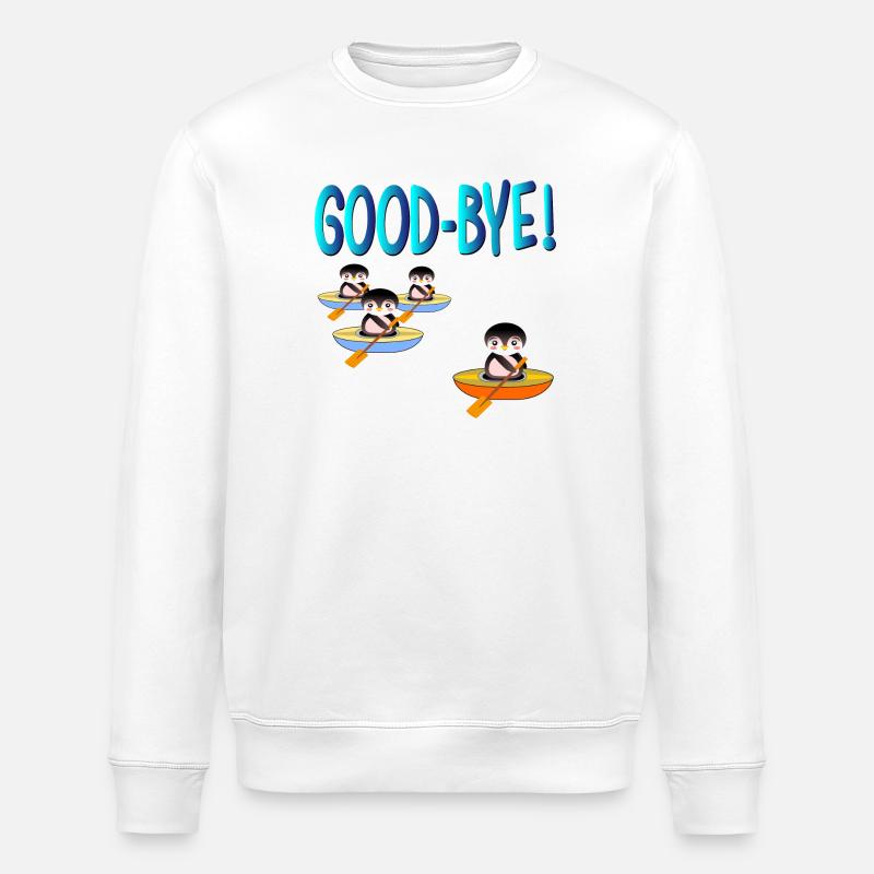 GODD-BYE ABSCHIED - Stanley/Stella Unisex Bio-Sweatshirt ROLLER - Weiß