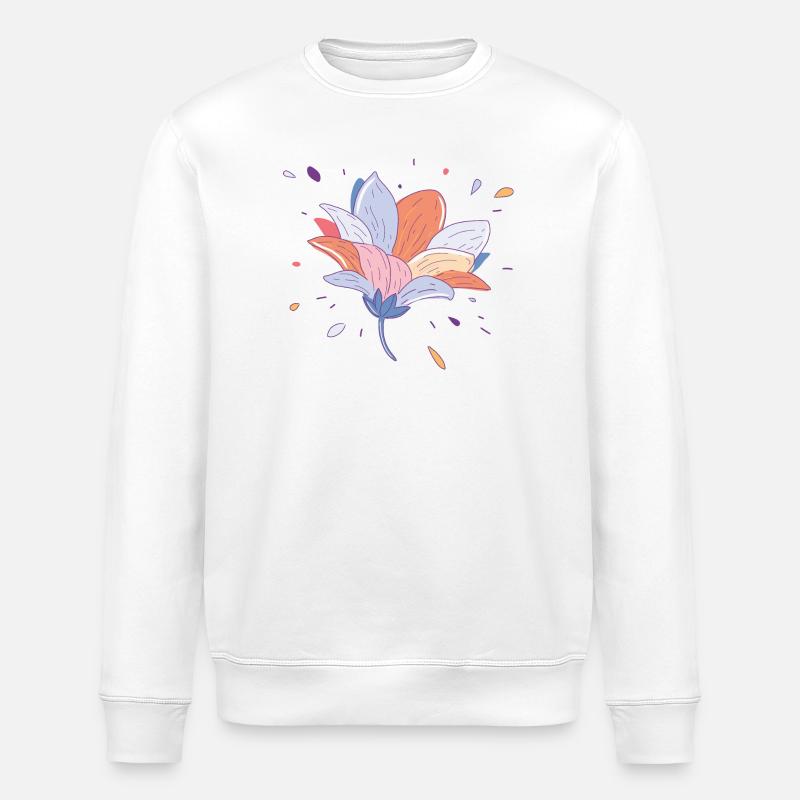 Sommerblume - Stanley/Stella Unisex Bio-Sweatshirt ROLLER - Weiß