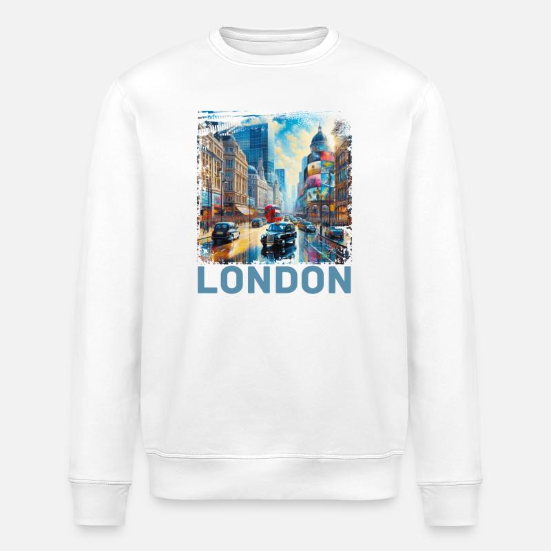 Londres - Sweat bio ROLLER Stanley/Stella Unisexe - blanc