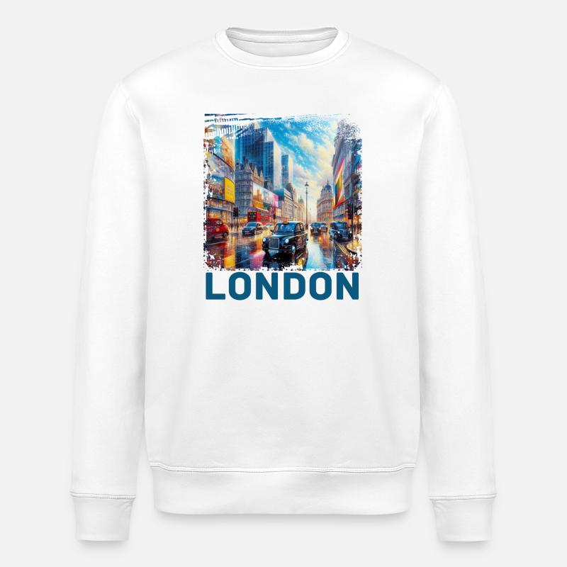 London - Stanley/Stella Unisex Bio-Sweatshirt ROLLER - Weiß