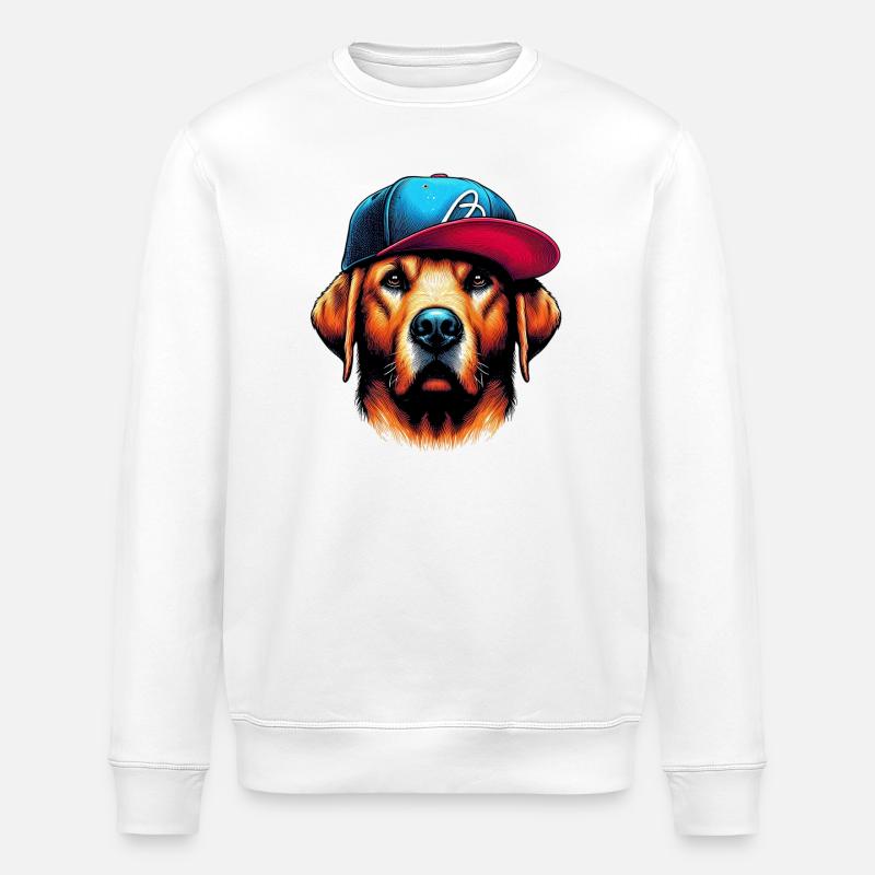 Hund - Stanley/Stella Unisex Bio-Sweatshirt ROLLER - Weiß