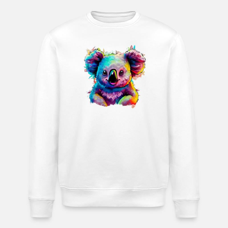 Koala - Sweat bio ROLLER Stanley/Stella Unisexe - blanc