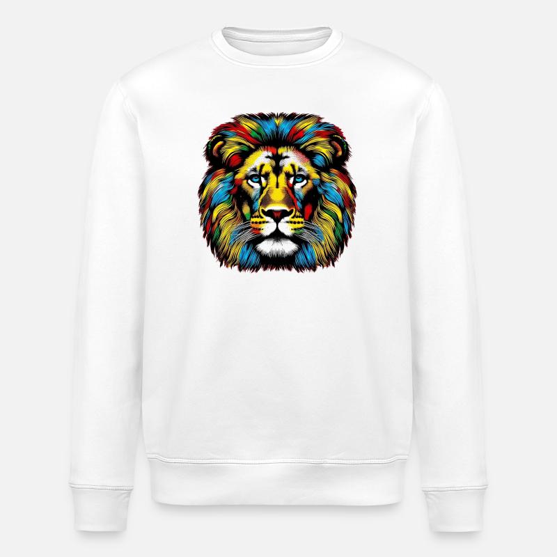 Löwe - Stanley/Stella Unisex Bio-Sweatshirt ROLLER - Weiß