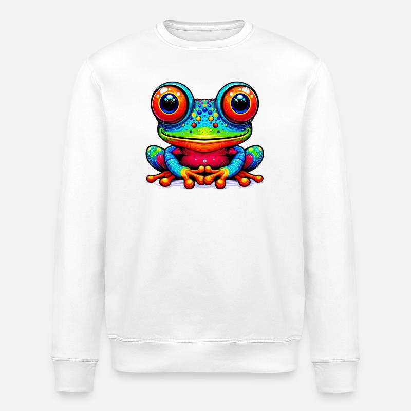 Frosch - Stanley/Stella Unisex Bio-Sweatshirt ROLLER - Weiß