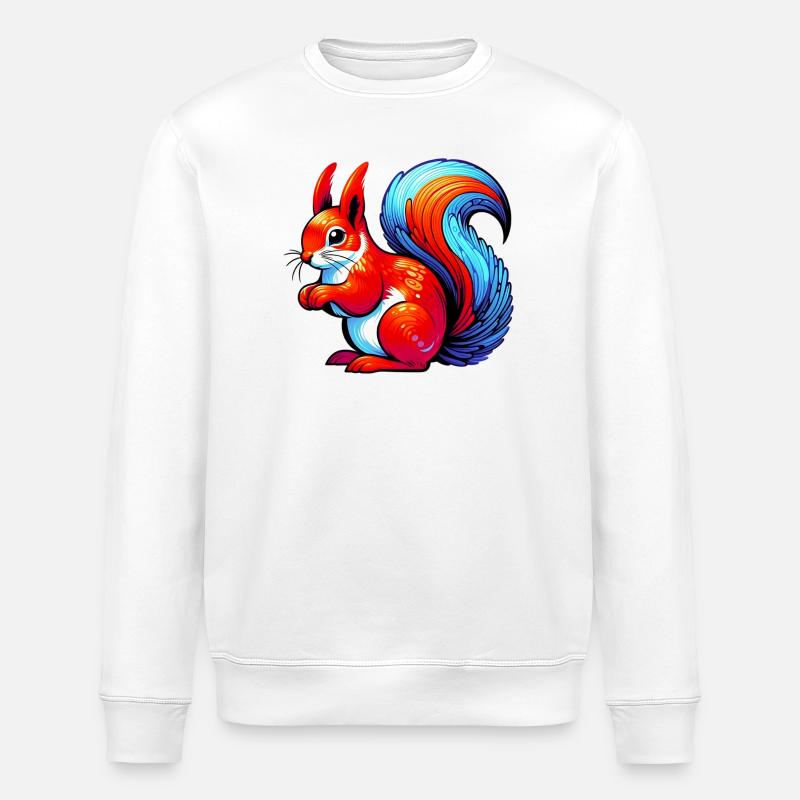 Eichhörnchen - Stanley/Stella Unisex Bio-Sweatshirt ROLLER - Weiß