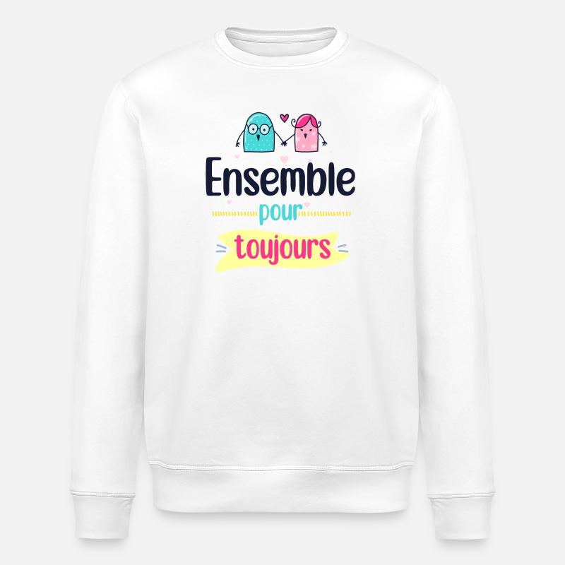 Ensemble pour toujours duo - Sweat bio ROLLER Stanley/Stella Unisexe - blanc