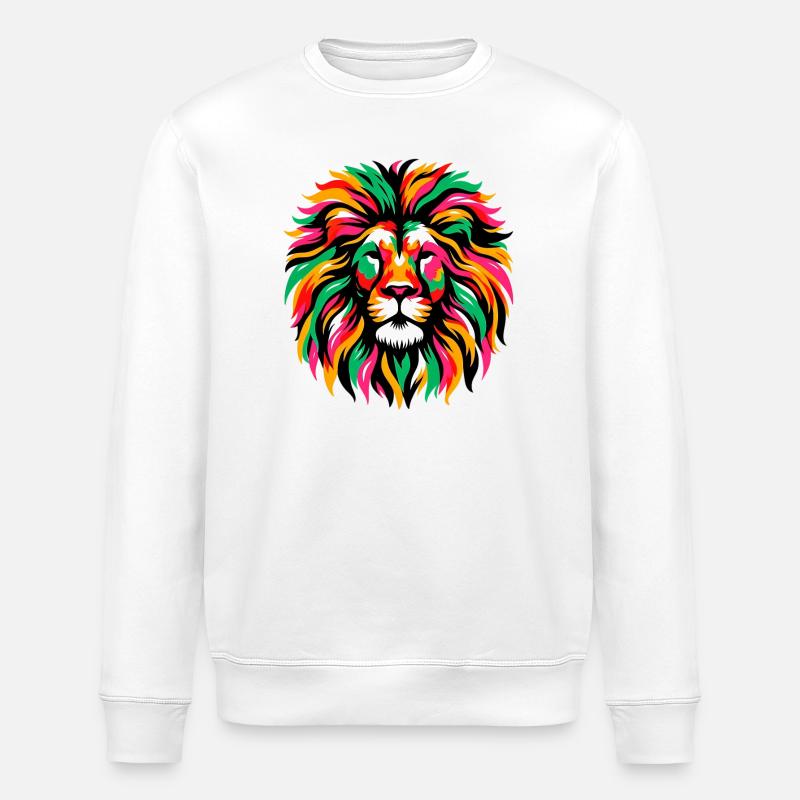 Lion - Sweat bio ROLLER Stanley/Stella Unisexe - blanc