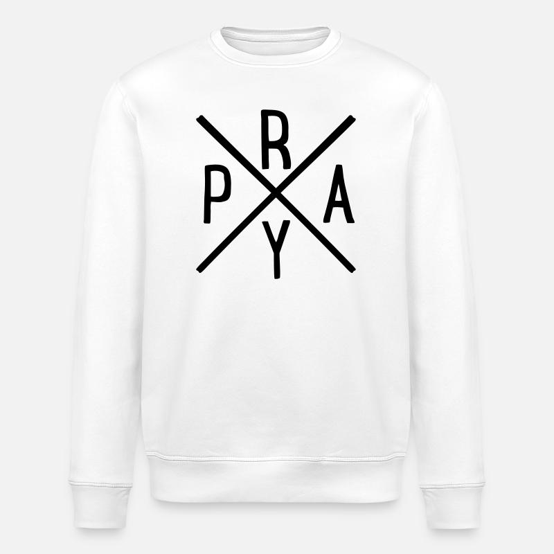 beten - Stanley/Stella Unisex Bio-Sweatshirt ROLLER - Weiß