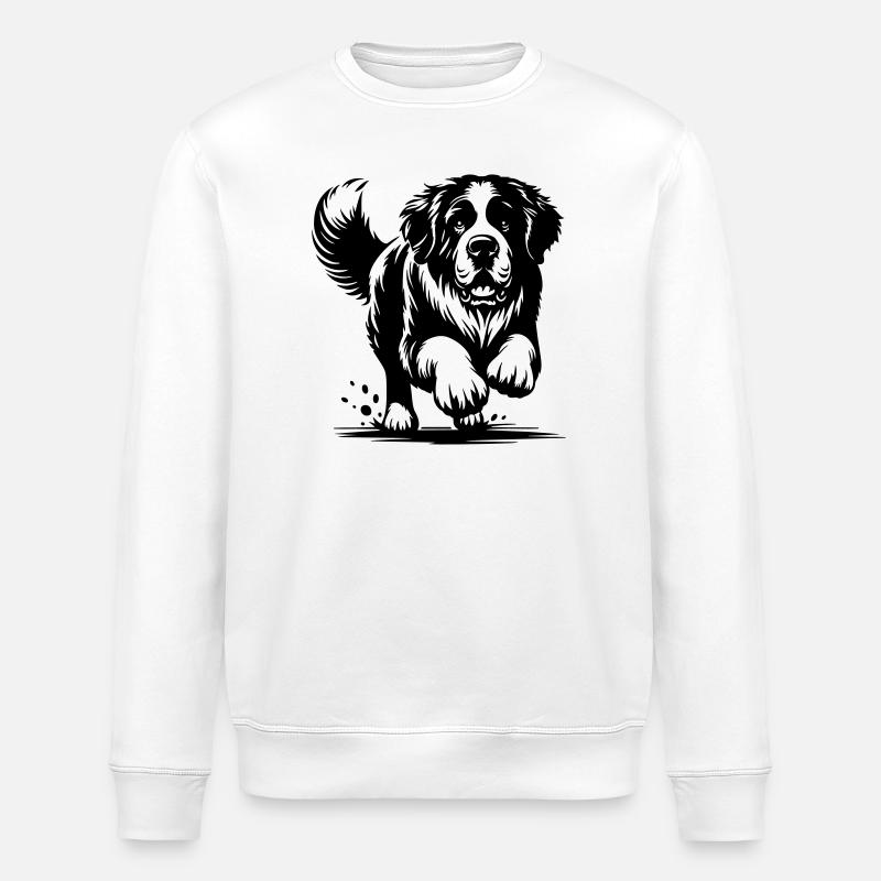 Saint Bernard - Stanley/Stella ROLLER Unisex Organic Sweatshirt - white