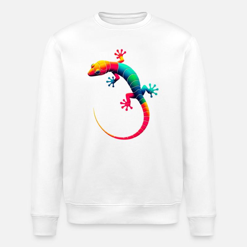 Gecko - Stanley/Stella Unisex Bio-Sweatshirt ROLLER - Weiß