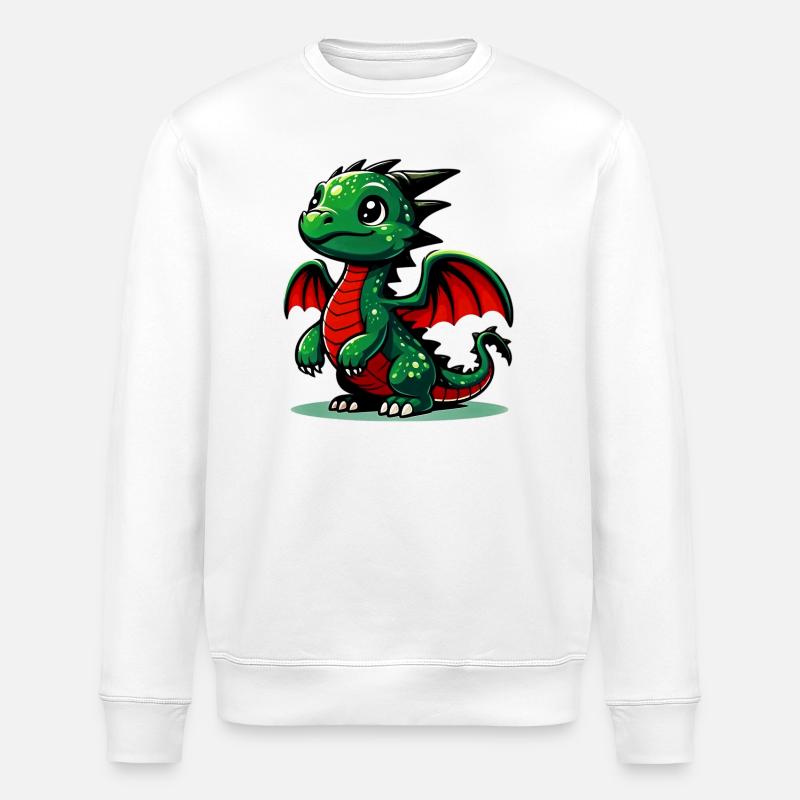 Drachen - Stanley/Stella Unisex Bio-Sweatshirt ROLLER - Weiß