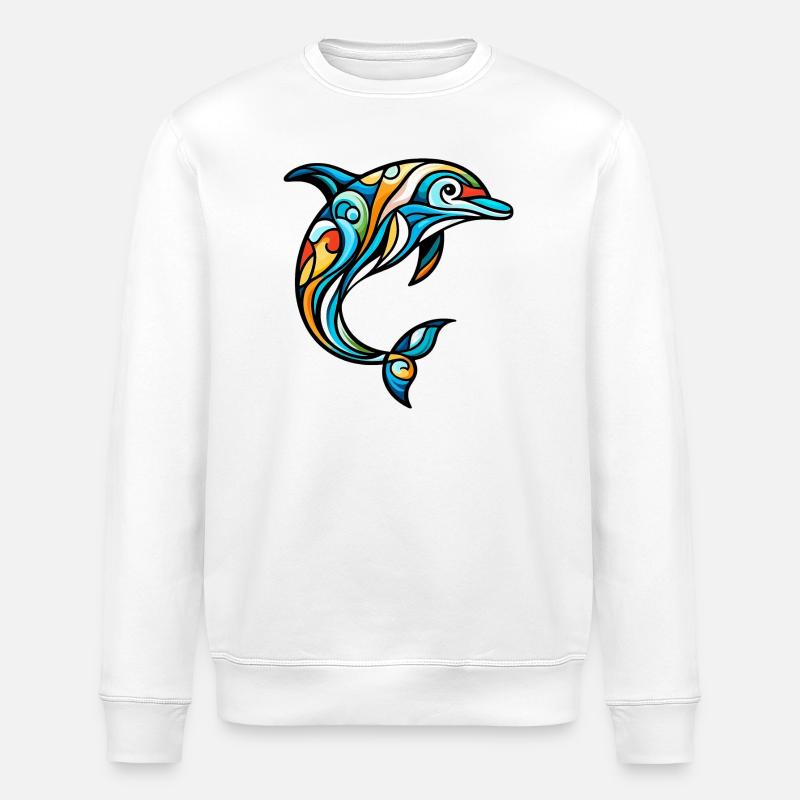 Delfin - Stanley/Stella Unisex Bio-Sweatshirt ROLLER - Weiß